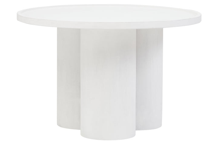Walsa Coffee Table in Whitewashed Mango Wood with Column Detailing