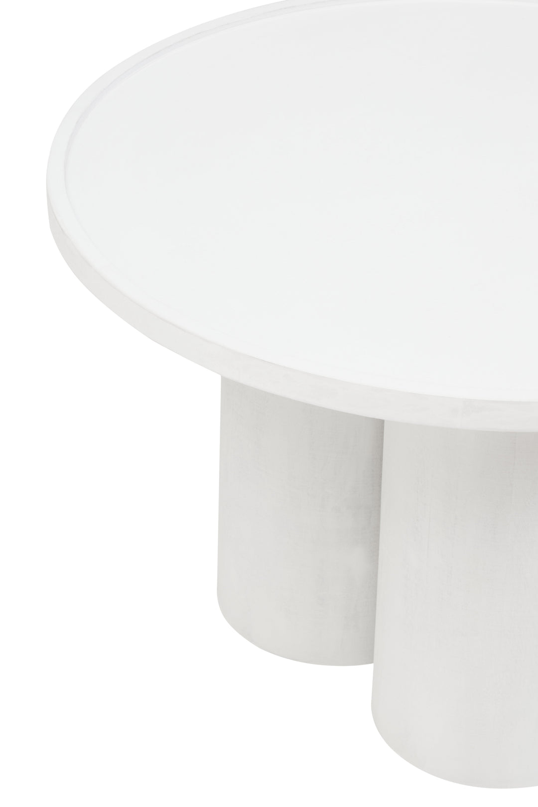 Walsa Coffee Table in Whitewashed Mango Wood with Column Detailing