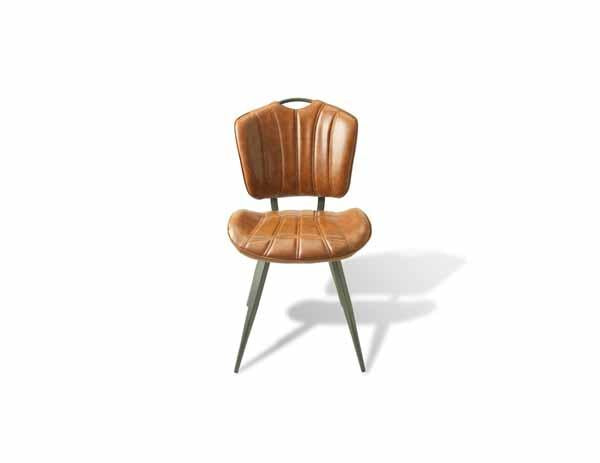 Palvane Vegan Leather Chair Tan SET OF 2