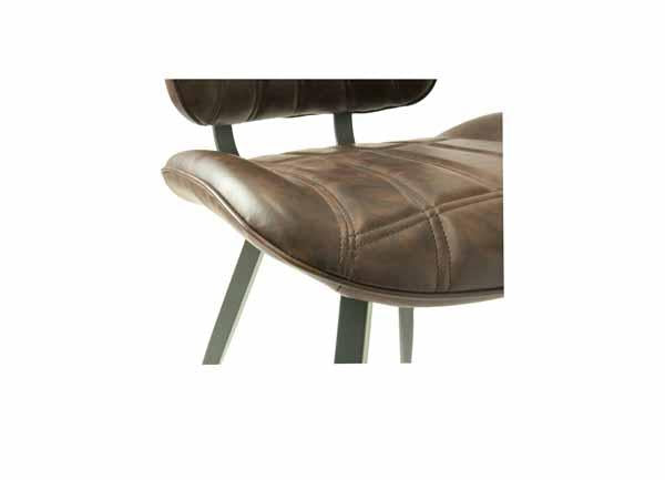 Palvane Vegan Leather Chair Chestnut SET OF 2
