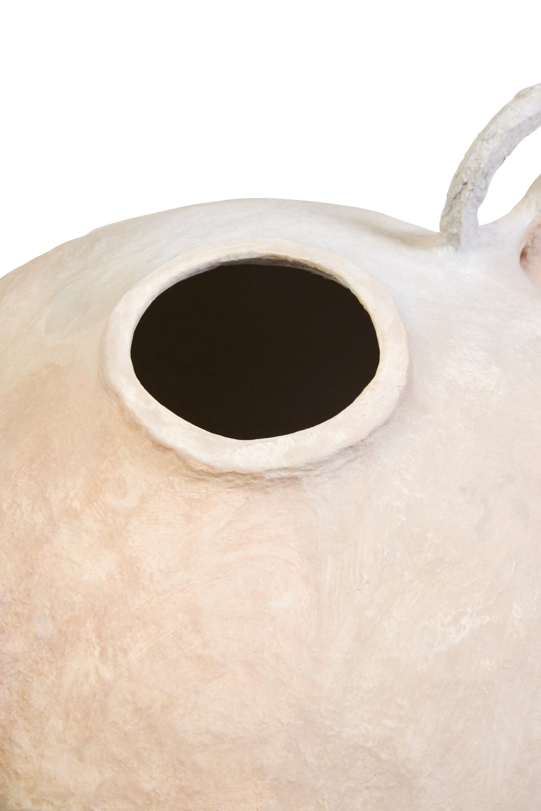 Ravessa Vase Mache With Decorative Large Handles Cotton