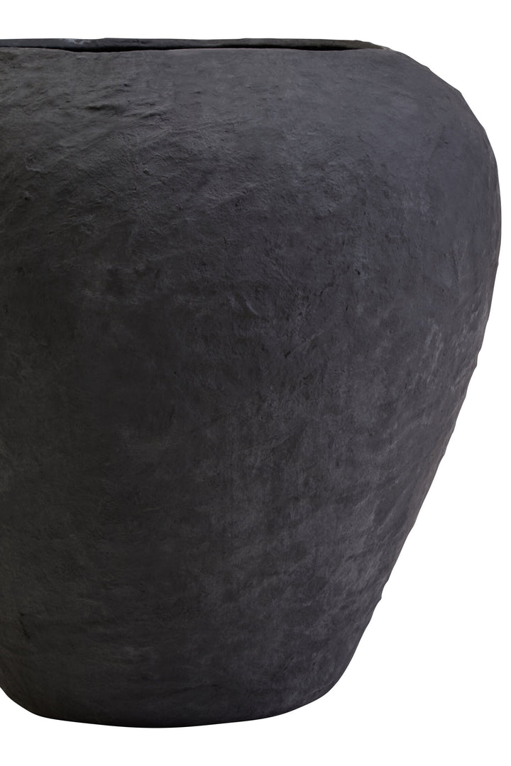 Planter Cotton Large Ravessa Black Mache