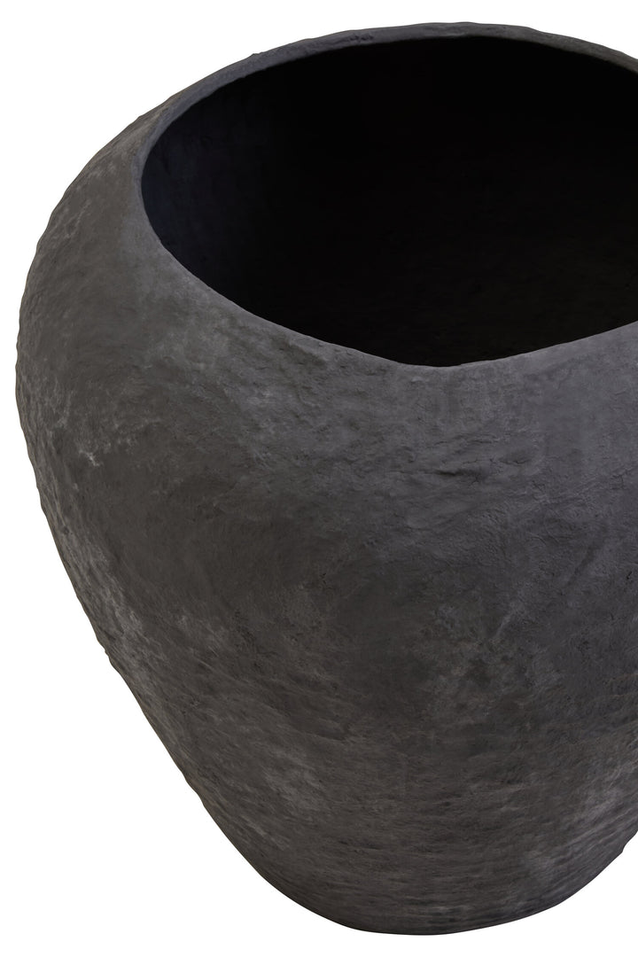 Planter Cotton Large Ravessa Black Mache