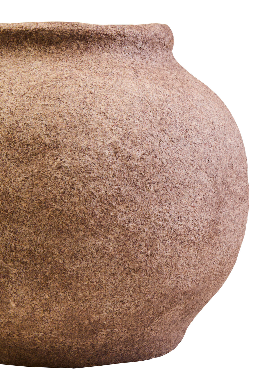 Coco Round Cotton Mache and Ravessa Shell Vase