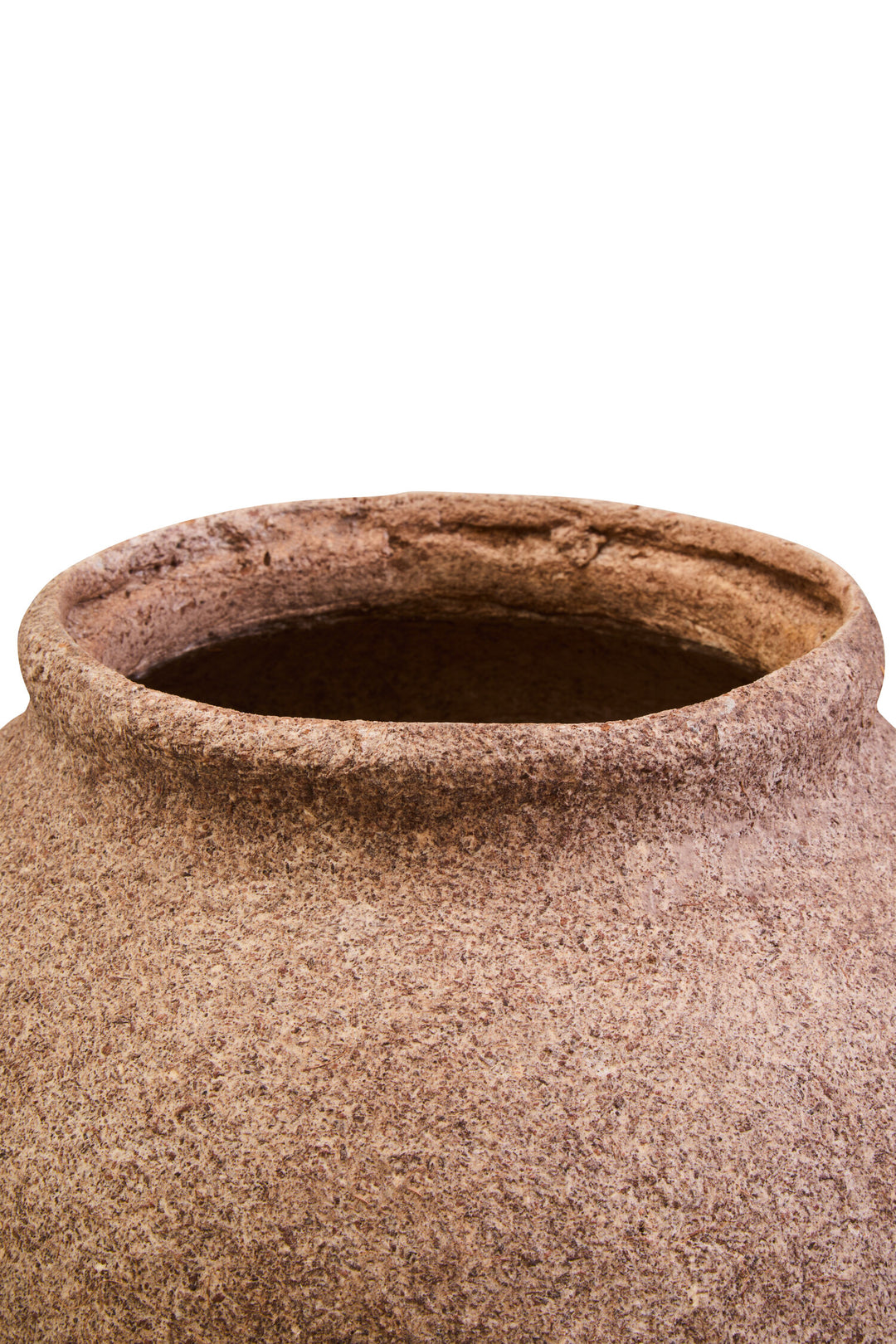 Coco Round Cotton Mache and Ravessa Shell Vase