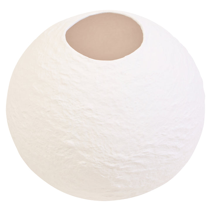 Mache Ravessa Vase White Round Small Cotton