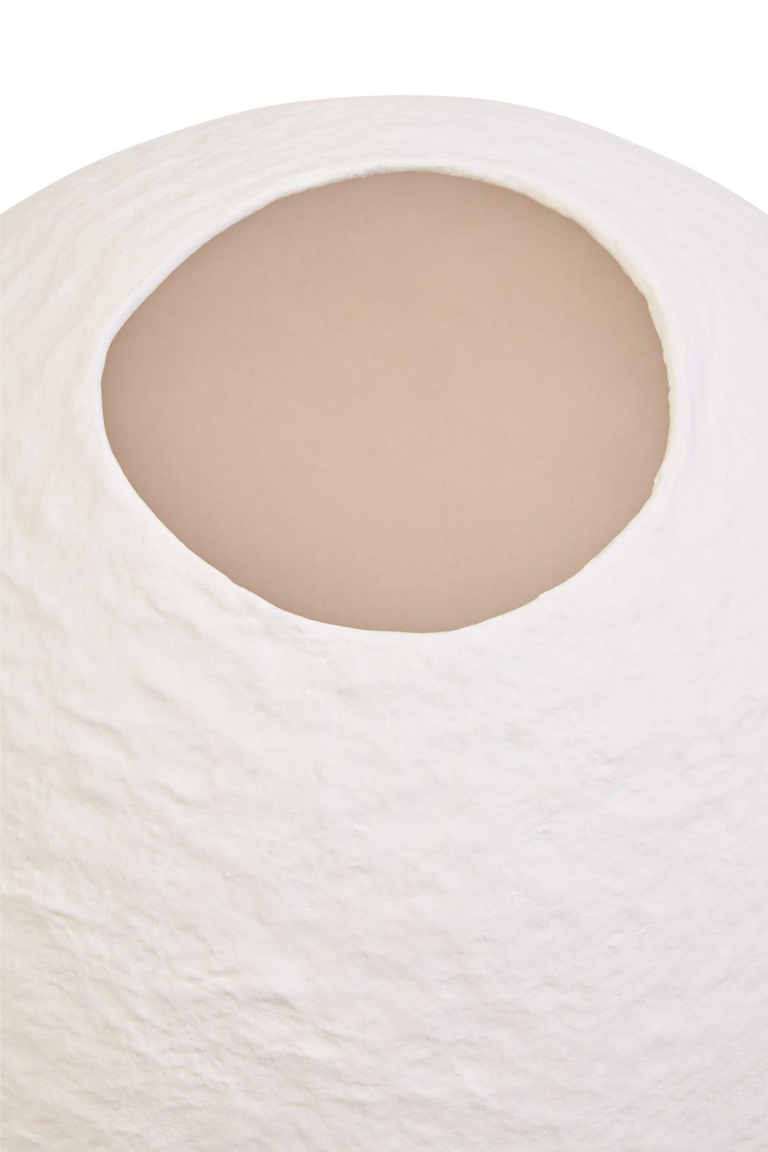 Mache Ravessa Vase White Round Small Cotton