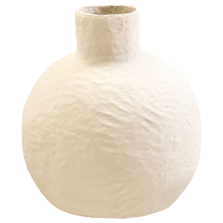 Vase Large Cream Cotton Ravessa Mache