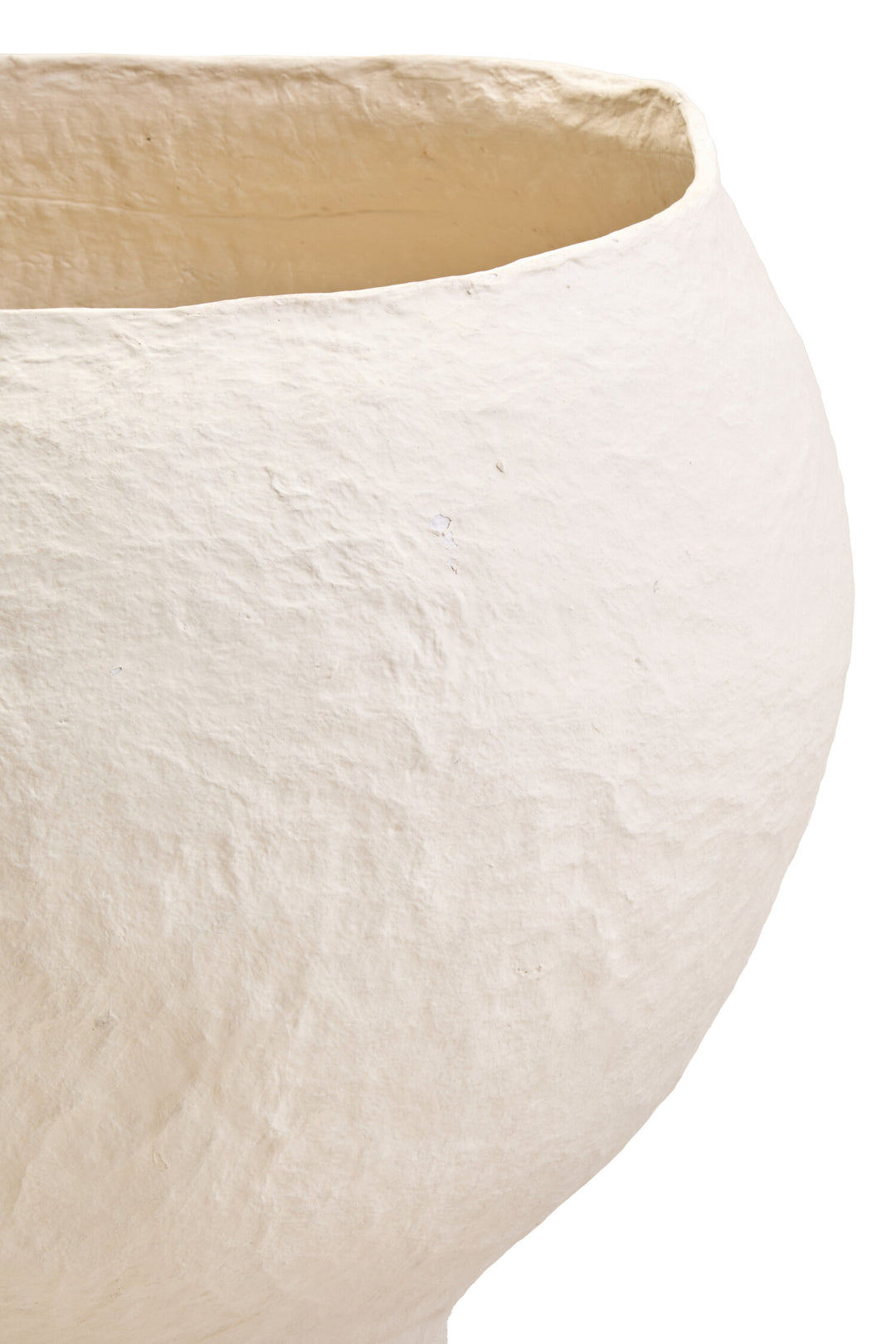 Beige Planter Mache Ravessa Large Cotton