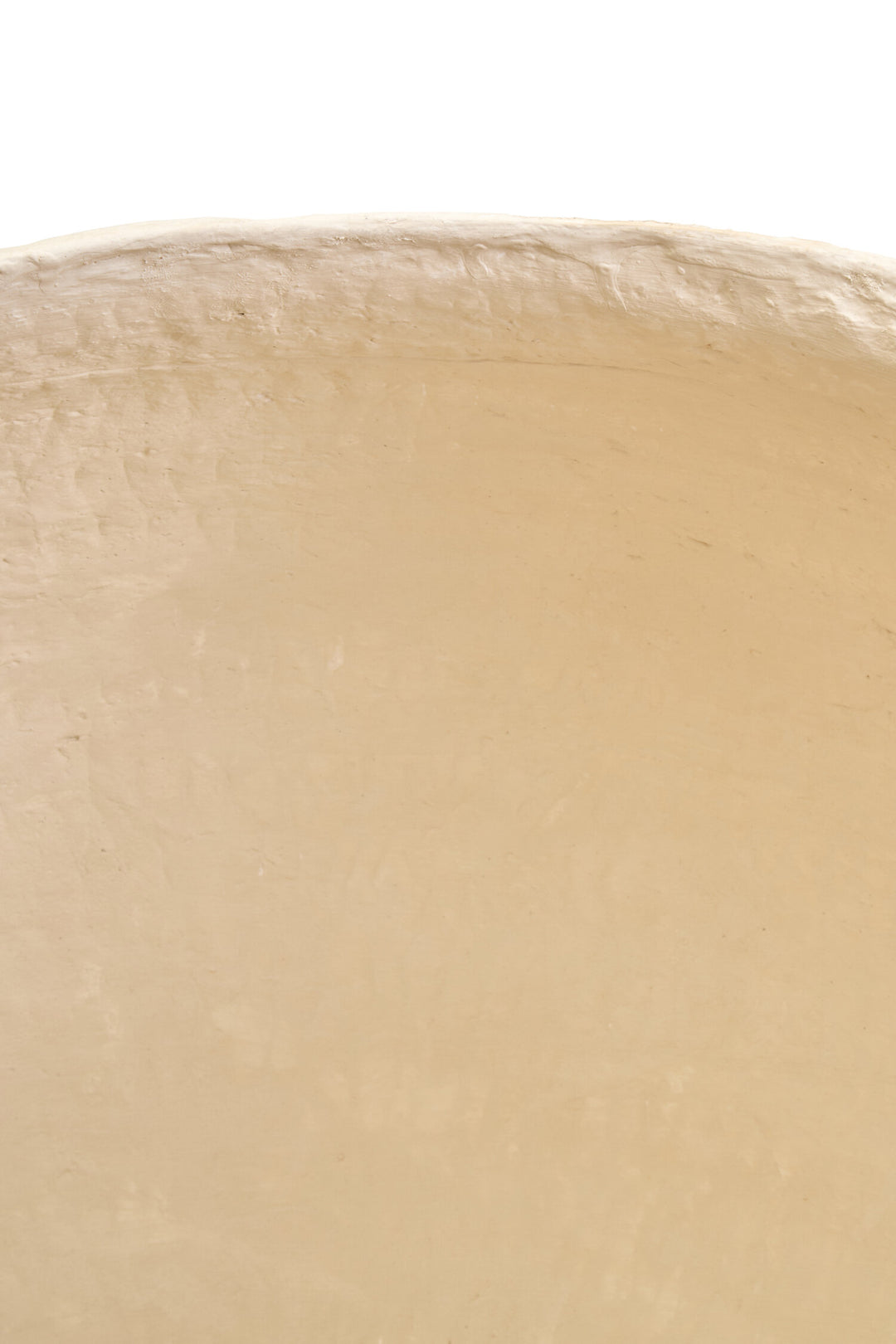 Beige Planter Mache Ravessa Large Cotton