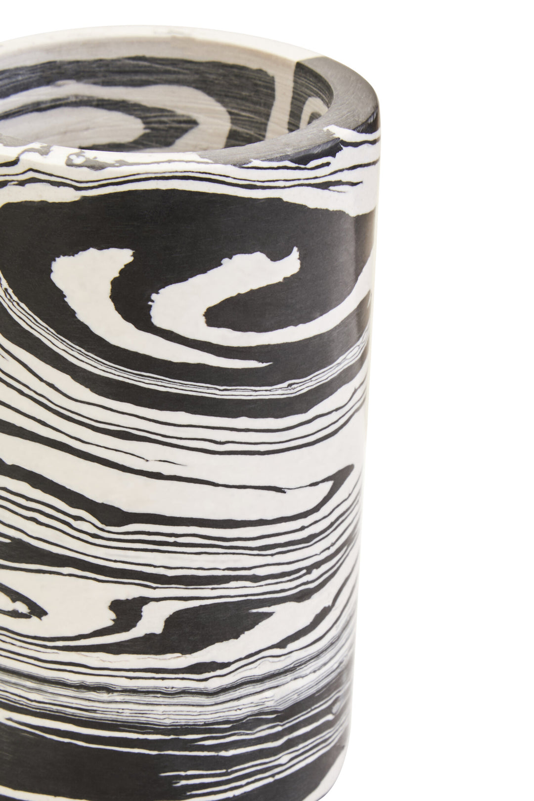 Black Delmorae Two Marble Candle Way And White Holder