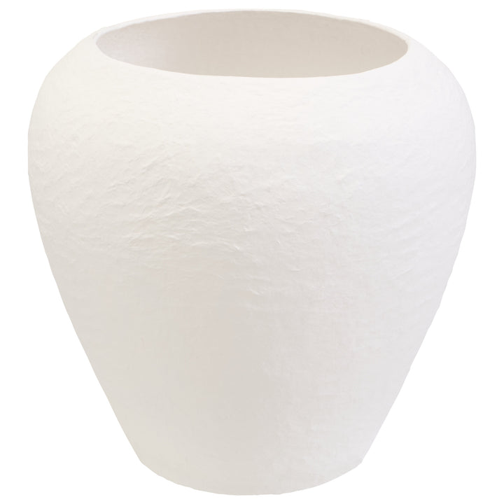 White Cotton Large Planter Mache Ravessa