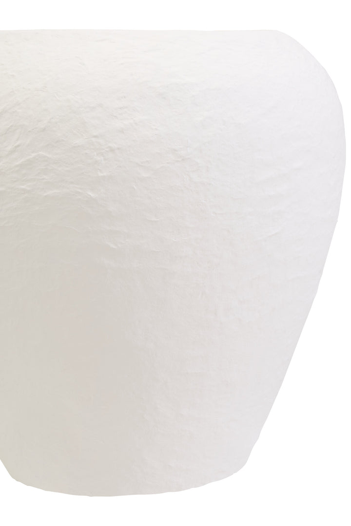 White Cotton Large Planter Mache Ravessa