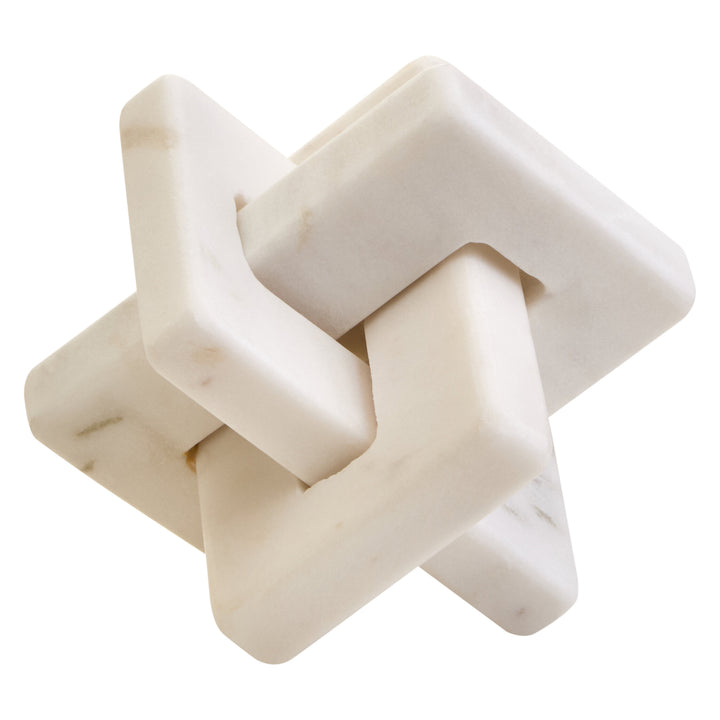 Cove Knot White Sculpture Marble