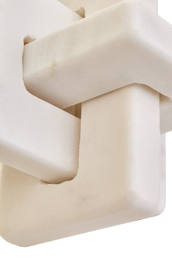Cove Knot White Sculpture Marble