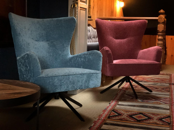 Torisse Armchair Chenille Berry