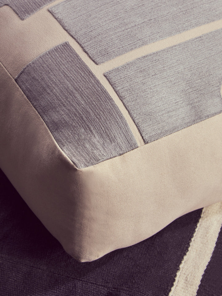 Bosie Ozella Natural & Grey Floor Cushion – Square