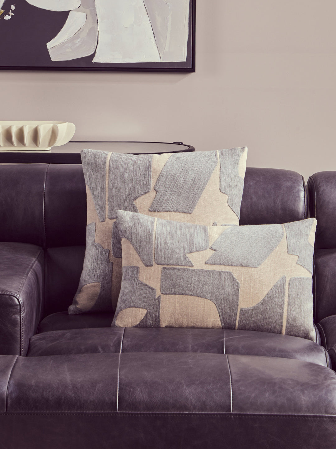 Regal Right-Facing Leather Chaise Lounger