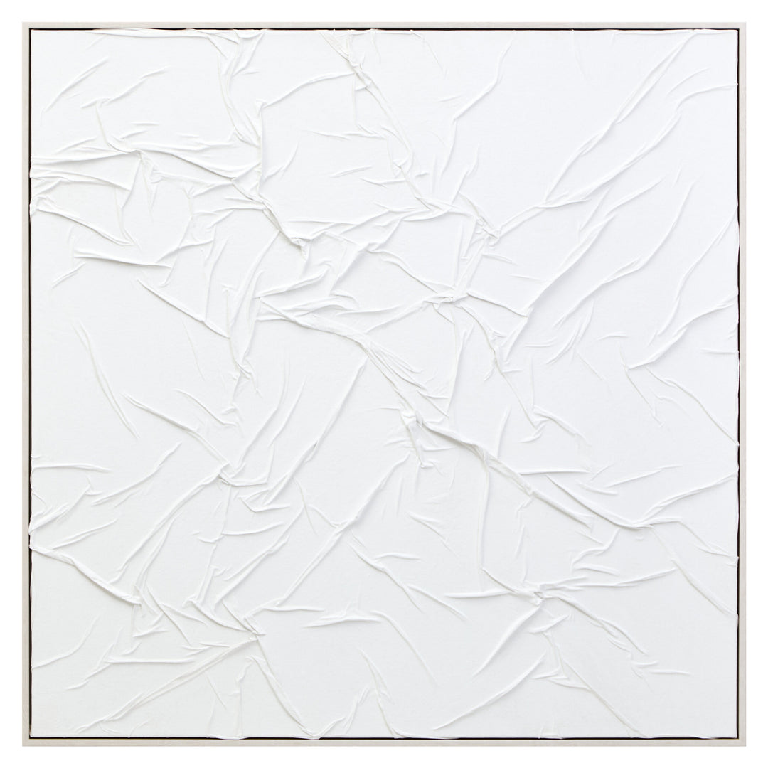 Painted Hand Fabric Wall White Art Sundown Sculptural