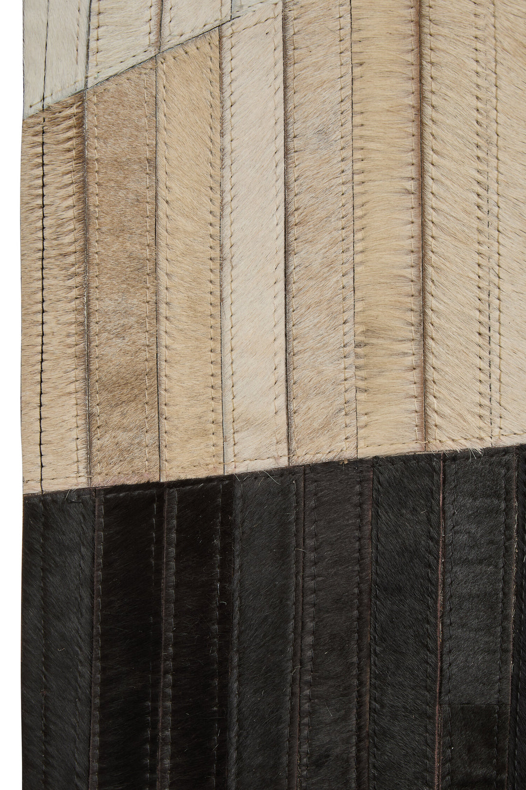 Leather Oakridge Abstract Safira Hair Rug On Small