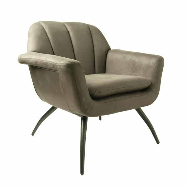 Quillera Cocktail Chair - Moleskin Mussel