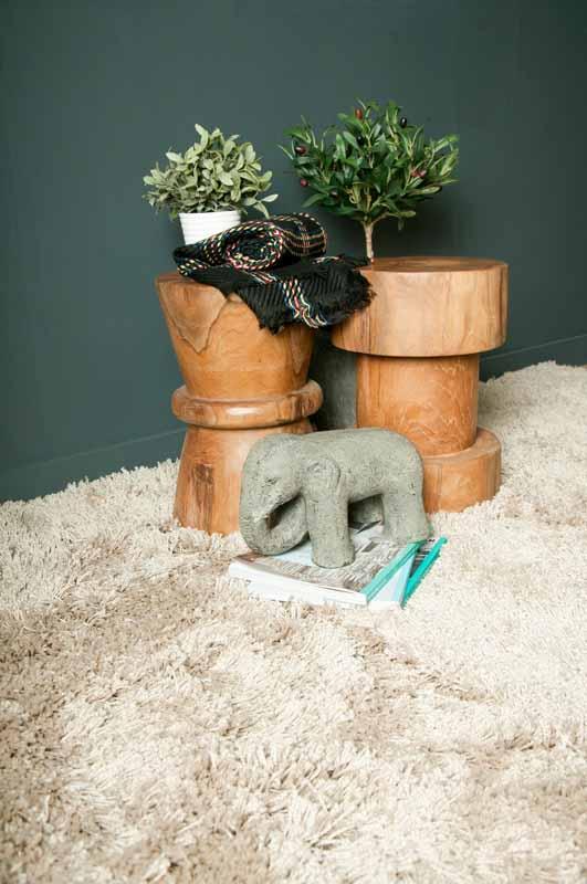 Ivoria Set of 2 Stone Elephant
