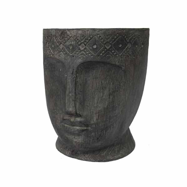 Glimmere Set of 2 Carved head Plant pot