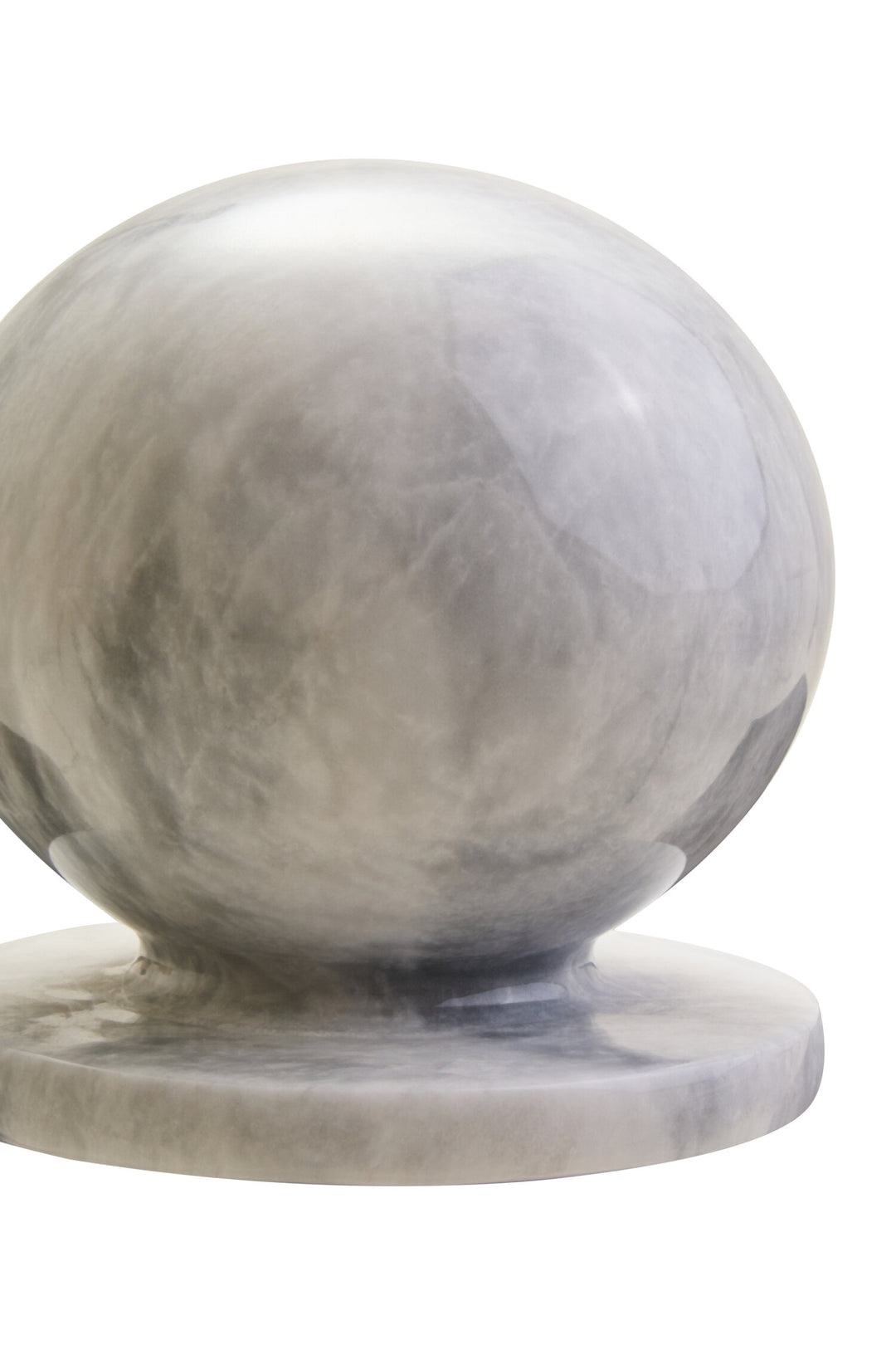 Marble Calvion White Ball Sculpture