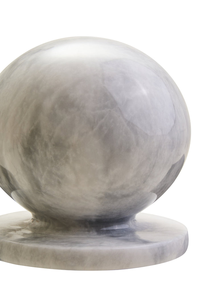 Marble Calvion White Ball Sculpture