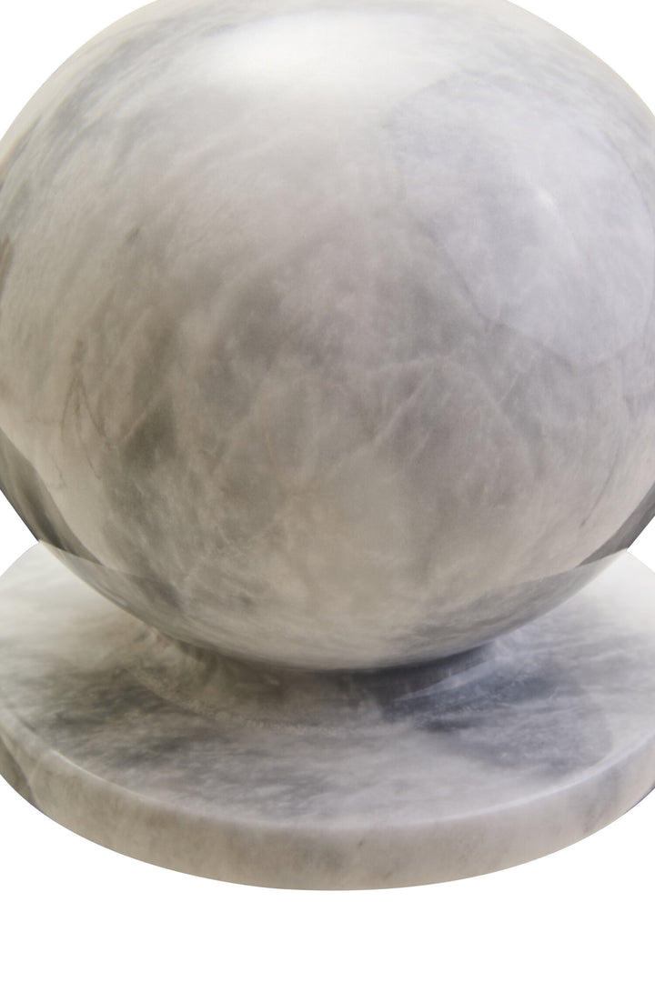 Marble Calvion White Ball Sculpture