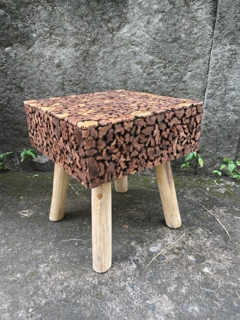 Morvane Square StoolResin Top