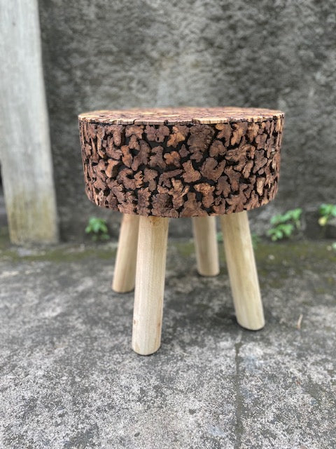 Morvane Round Stool - Resin Top
