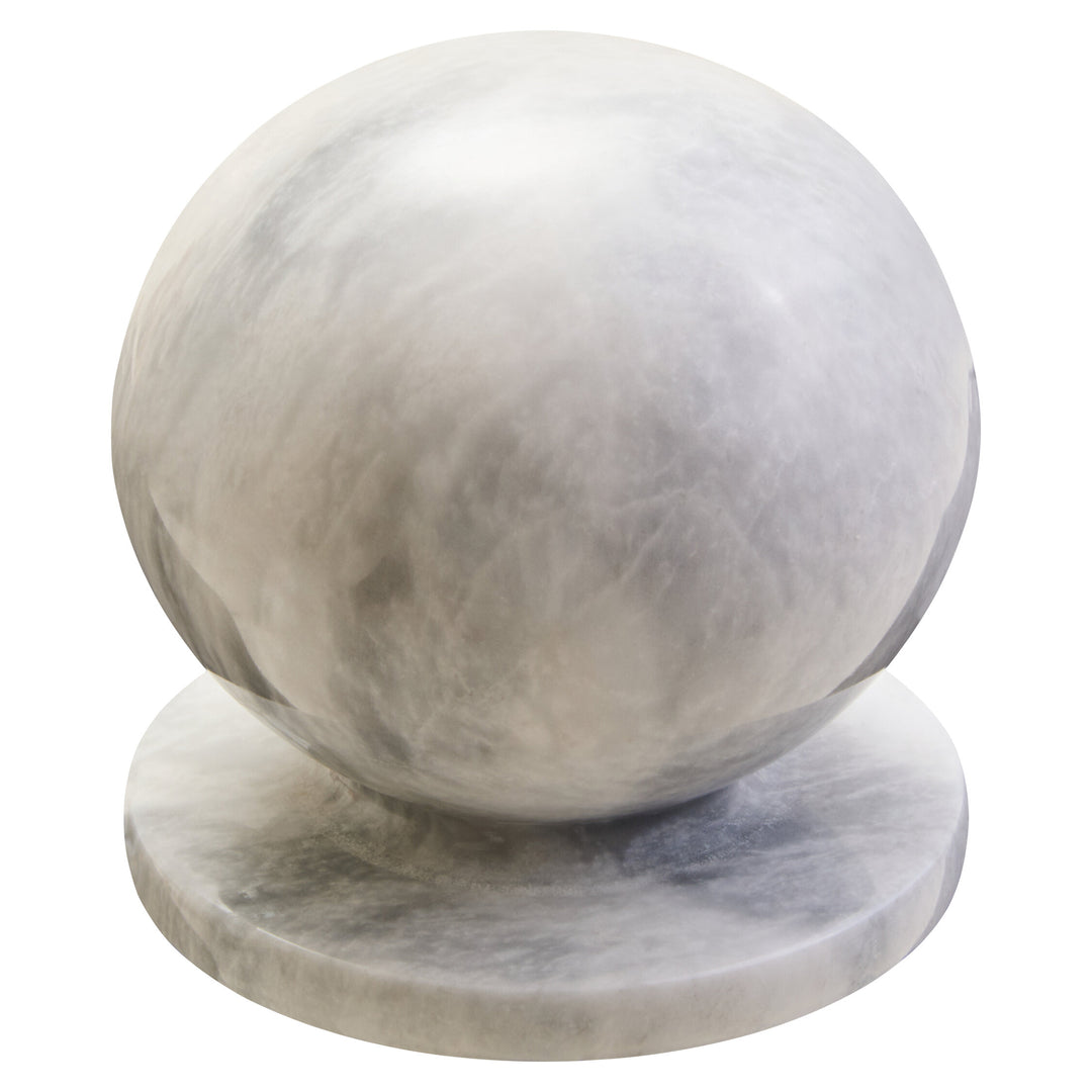 Marble Calvion White Ball Sculpture