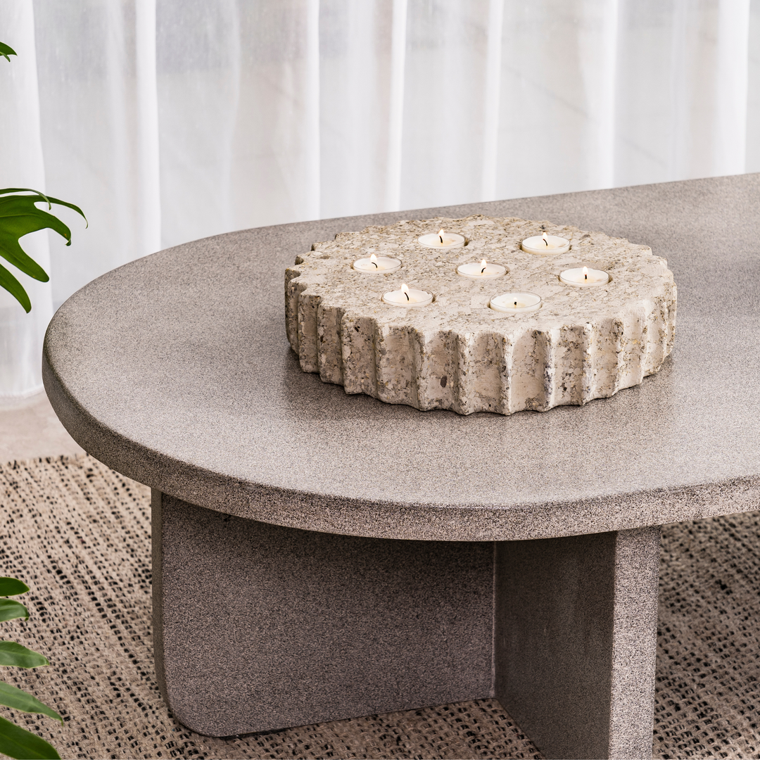 Yelmar Tealight Tray - Limestone