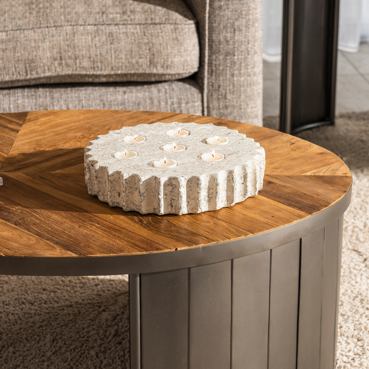 Yelmar Tealight Tray - Limestone