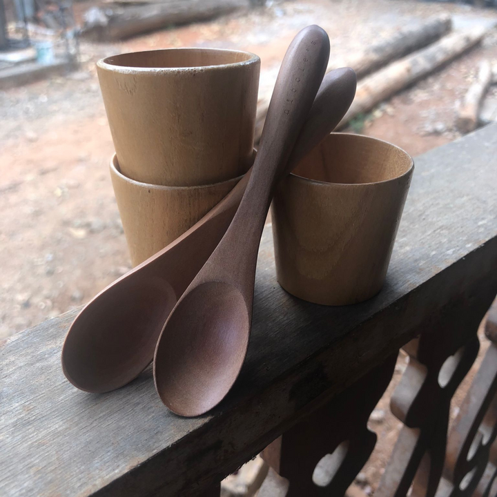 Pryvane Egg and Spoon Set