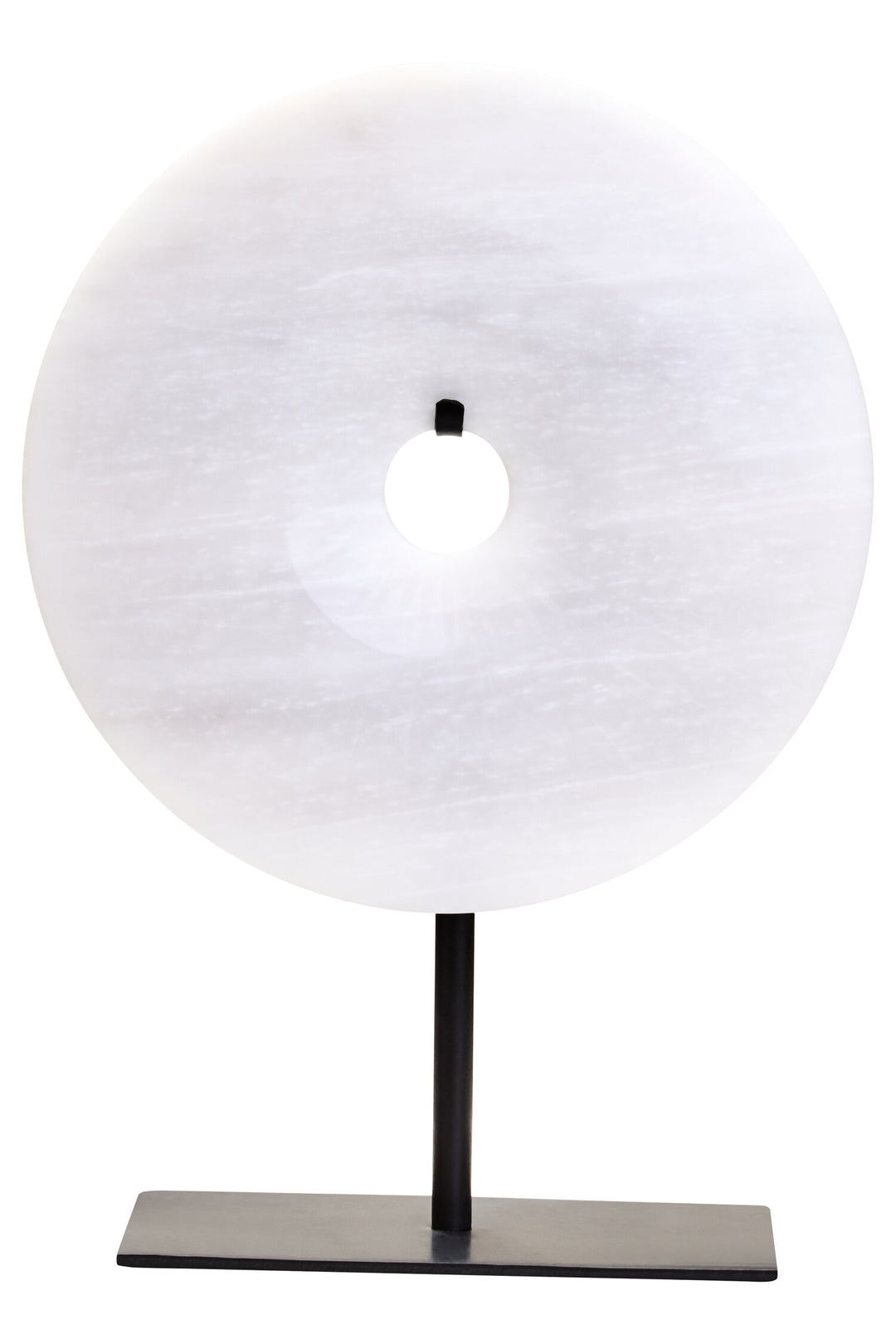 Sculpture Grey 20cm Round Marble Calvion Dia Disc Small