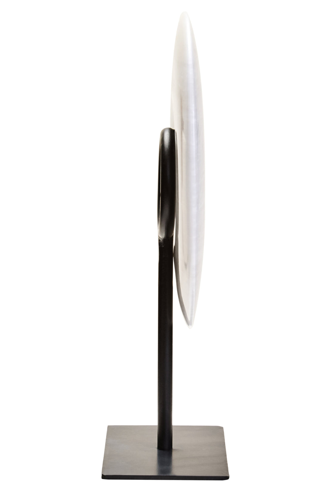 Sculpture Grey 20cm Round Marble Calvion Dia Disc Small