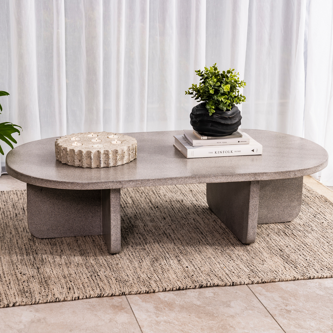 Iveron Oval Coffee Table Granito