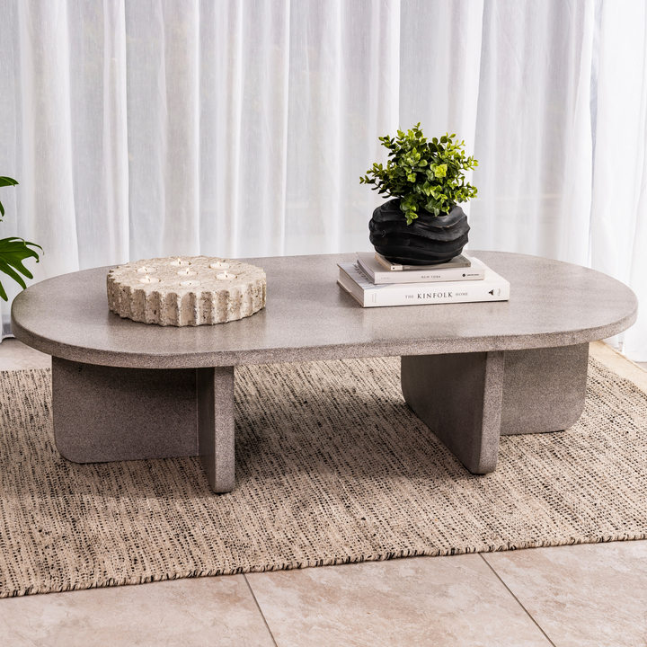Iveron Oval Coffee Table Granito