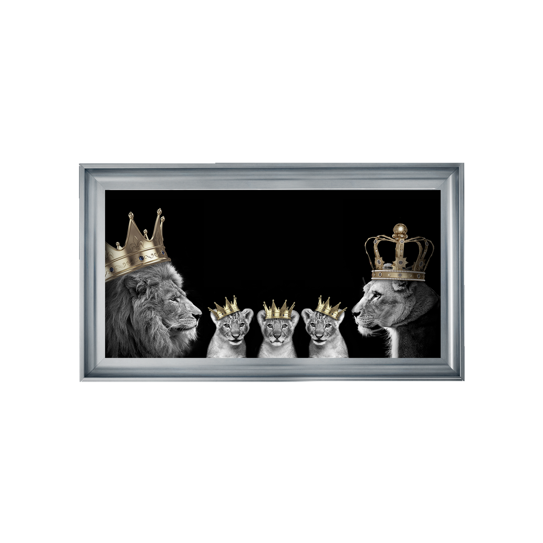Lion family of 5 (Gold Crowns) II