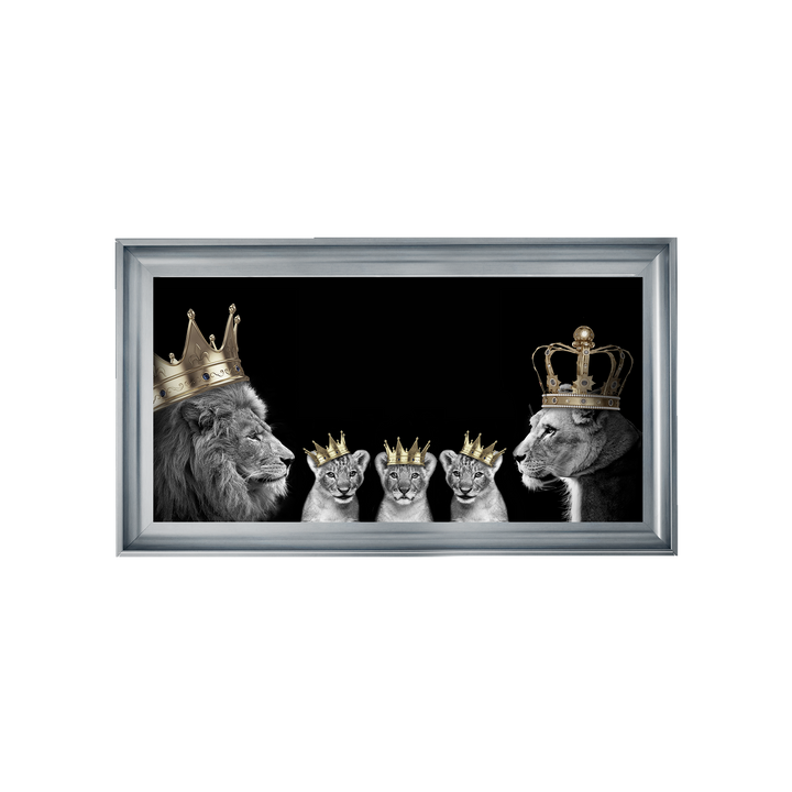 Lion family of 5 (Gold Crowns) II