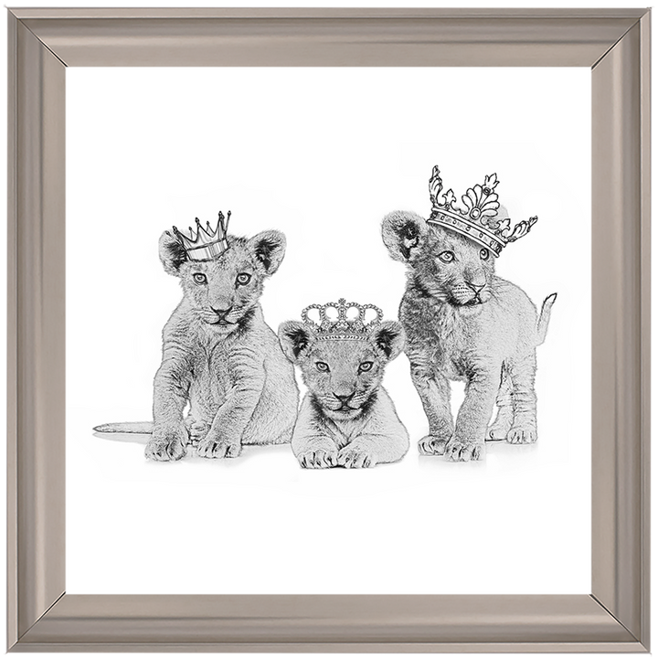 Three crowned cubs