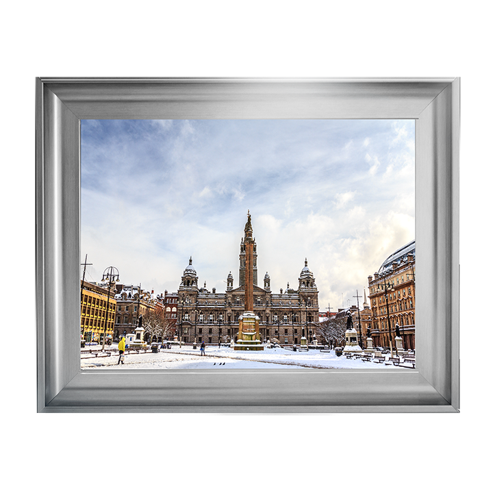 CY090 George Square covered by snow, Glasgow