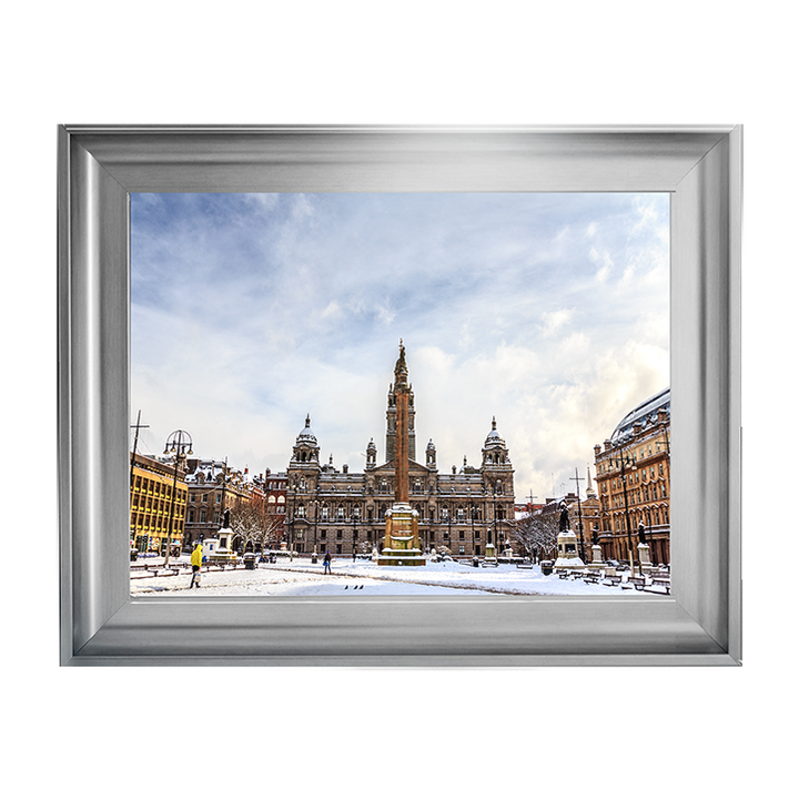 CY090 George Square covered by snow, Glasgow