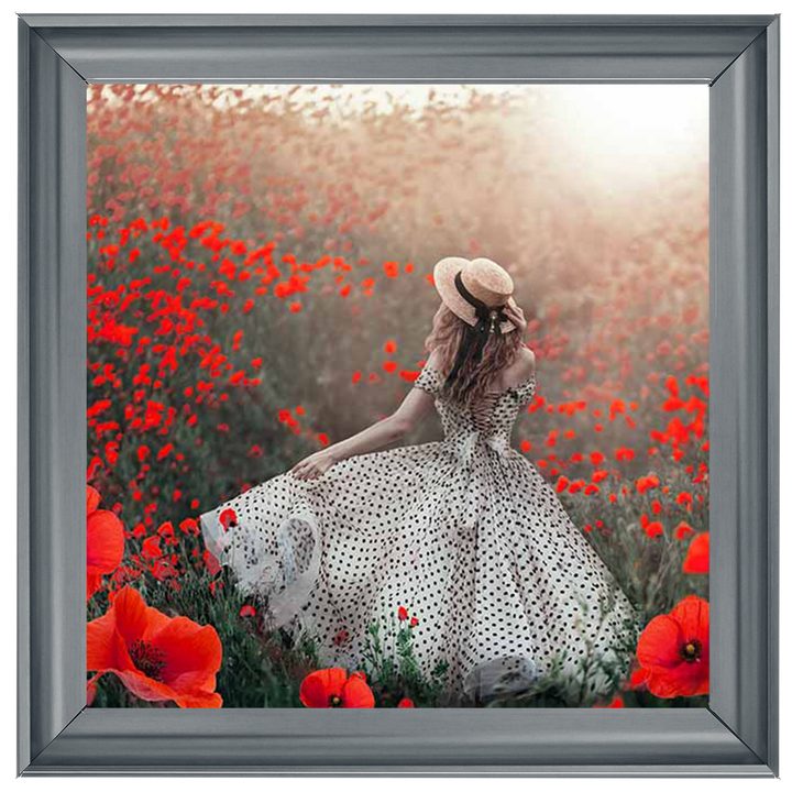 Stroll In A Field of Poppies