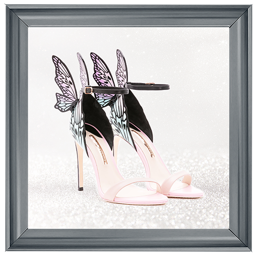 FS188 Pink Butterfly Heels