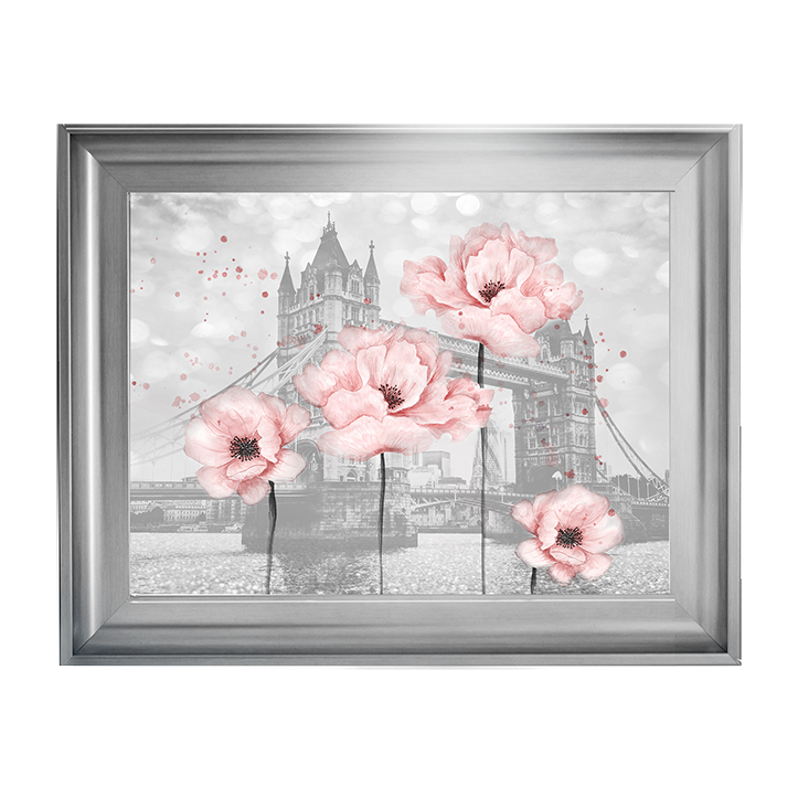 Floral print over Tower Bridge