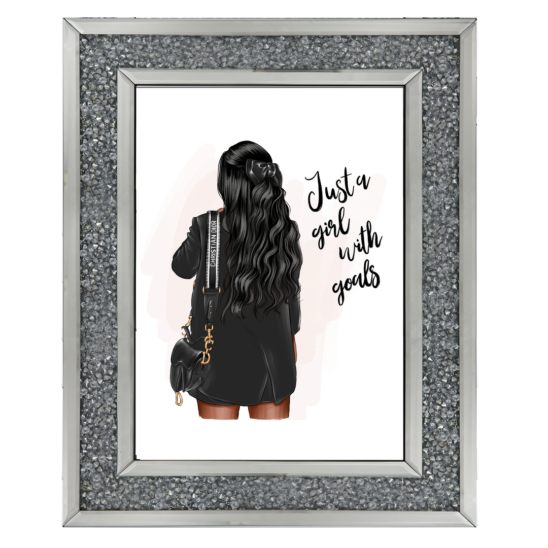 Girl with goals (Dark hair)