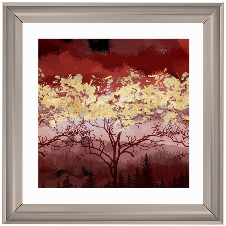 LS196 Lone Red Tree